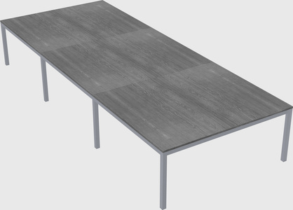 Shared rectangular desk