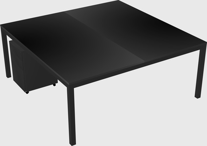 Shared rectangular desk