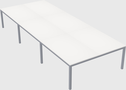 Shared rectangular desk
