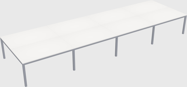 Shared rectangular desk
