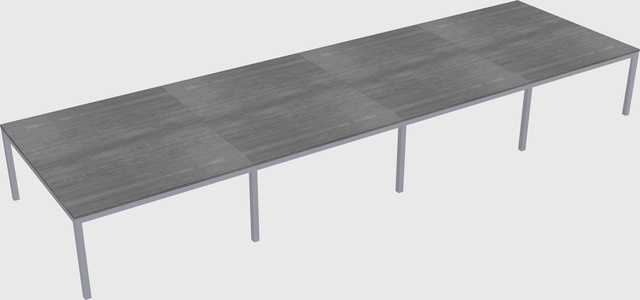 Shared rectangular desk