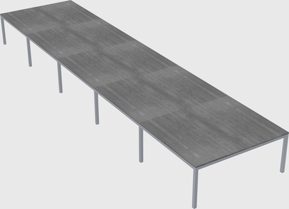 Shared rectangular desk