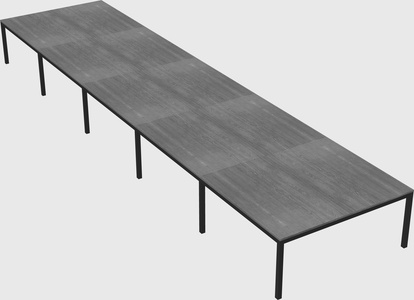 Shared rectangular desk