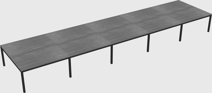 Shared rectangular desk