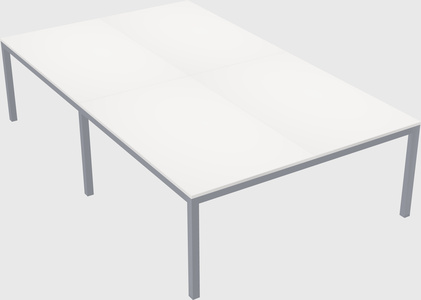 Shared rectangular desk