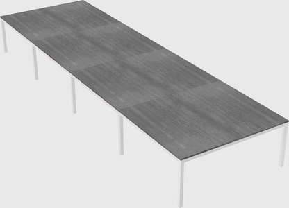 Shared rectangular desk