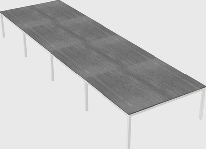 Shared rectangular desk