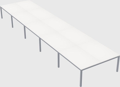 Shared rectangular desk