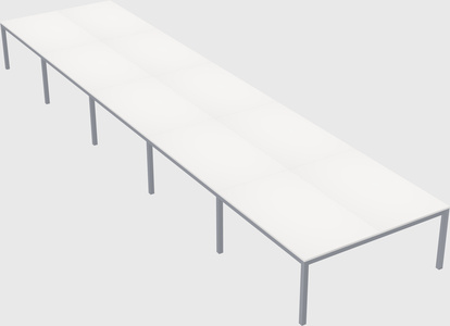 Shared rectangular desk
