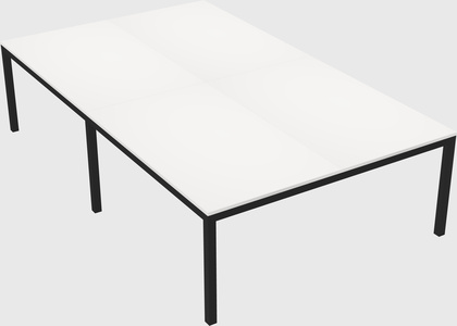 Shared rectangular desk
