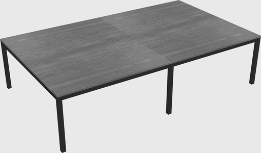 Shared rectangular desk