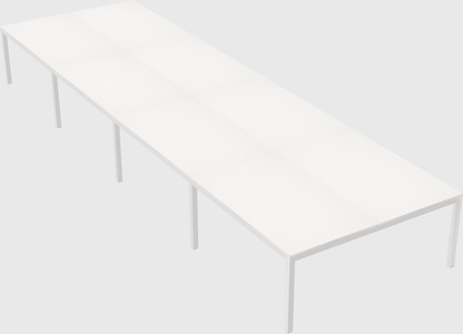Shared rectangular desk