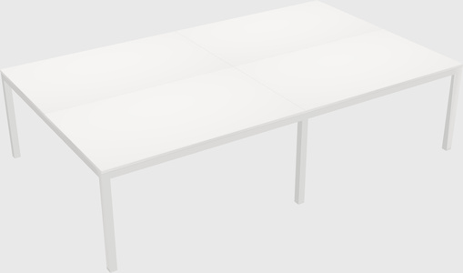 Shared rectangular desk