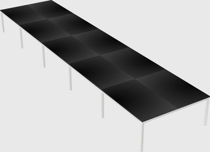 Shared rectangular desk