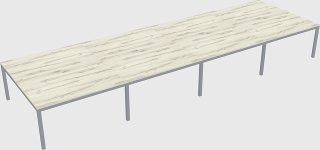 Shared rectangular desk