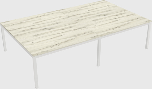 Shared rectangular desk