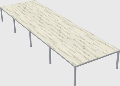 Shared rectangular desk