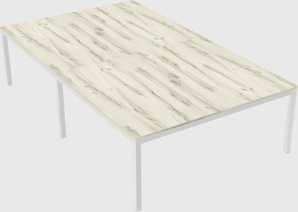 Shared rectangular desk