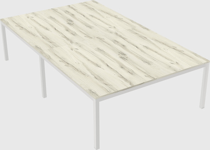 Shared rectangular desk