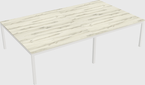 Shared rectangular desk