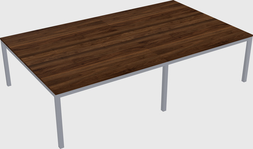 Shared rectangular desk