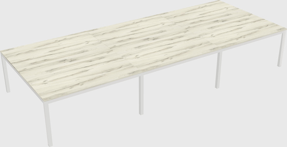 Shared rectangular desk