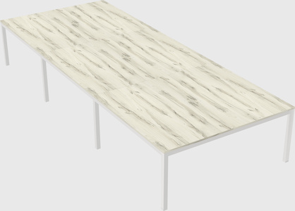 Shared rectangular desk