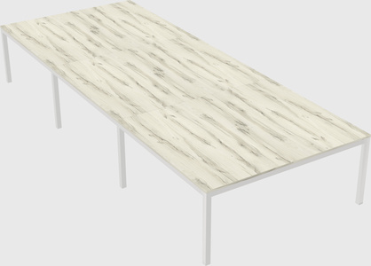 Shared rectangular desk