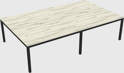 Shared rectangular desk