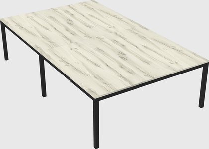 Shared rectangular desk
