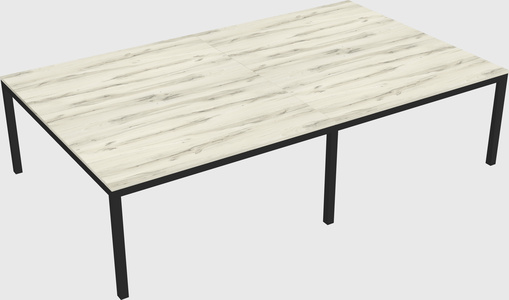 Shared rectangular desk