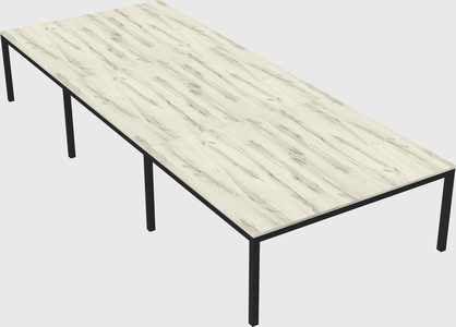 Shared rectangular desk