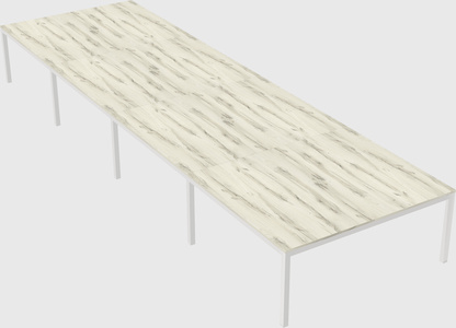 Shared rectangular desk