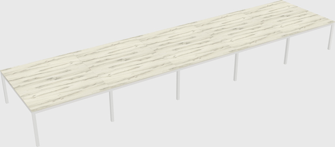 Shared rectangular desk