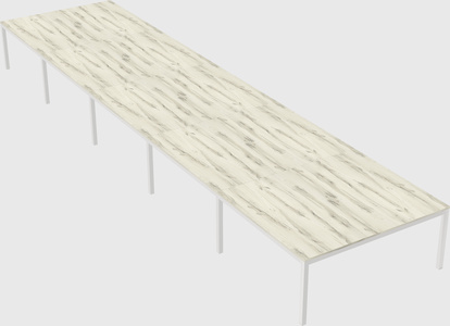 Shared rectangular desk
