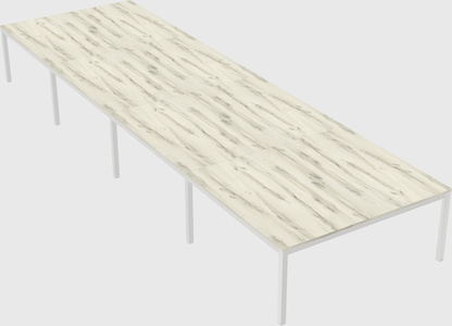 Shared rectangular desk