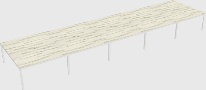 Shared rectangular desk
