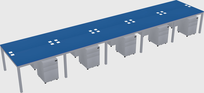 Shared Rectangular Desk