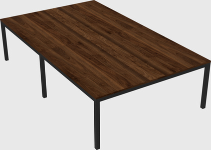 Shared rectangular desk