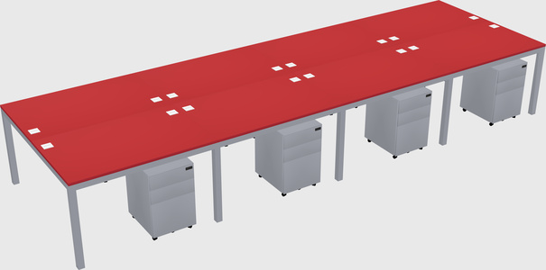 Shared Rectangular Desk
