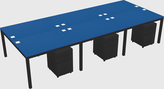 Shared Rectangular Desk