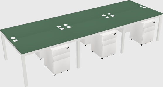 Shared Rectangular Desk