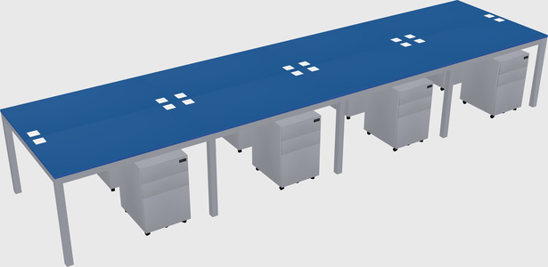 Shared Rectangular Desk