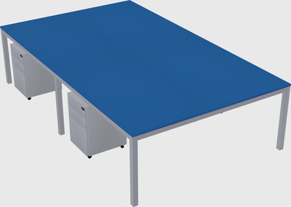 Shared rectangular desk