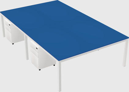 Shared rectangular desk