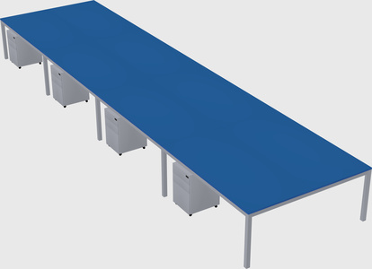 Shared rectangular desk
