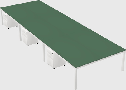 Shared rectangular desk