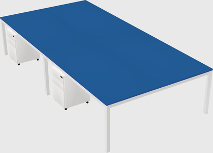 Shared rectangular desk
