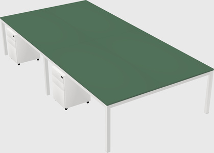 Shared rectangular desk