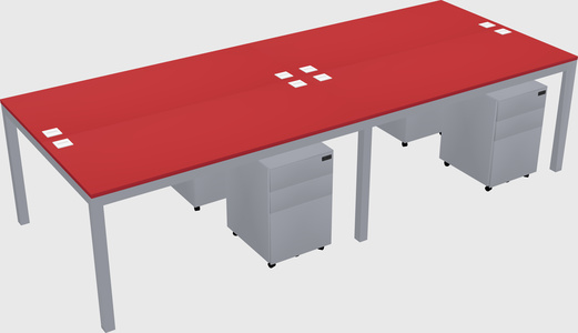 Shared Rectangular Desk
